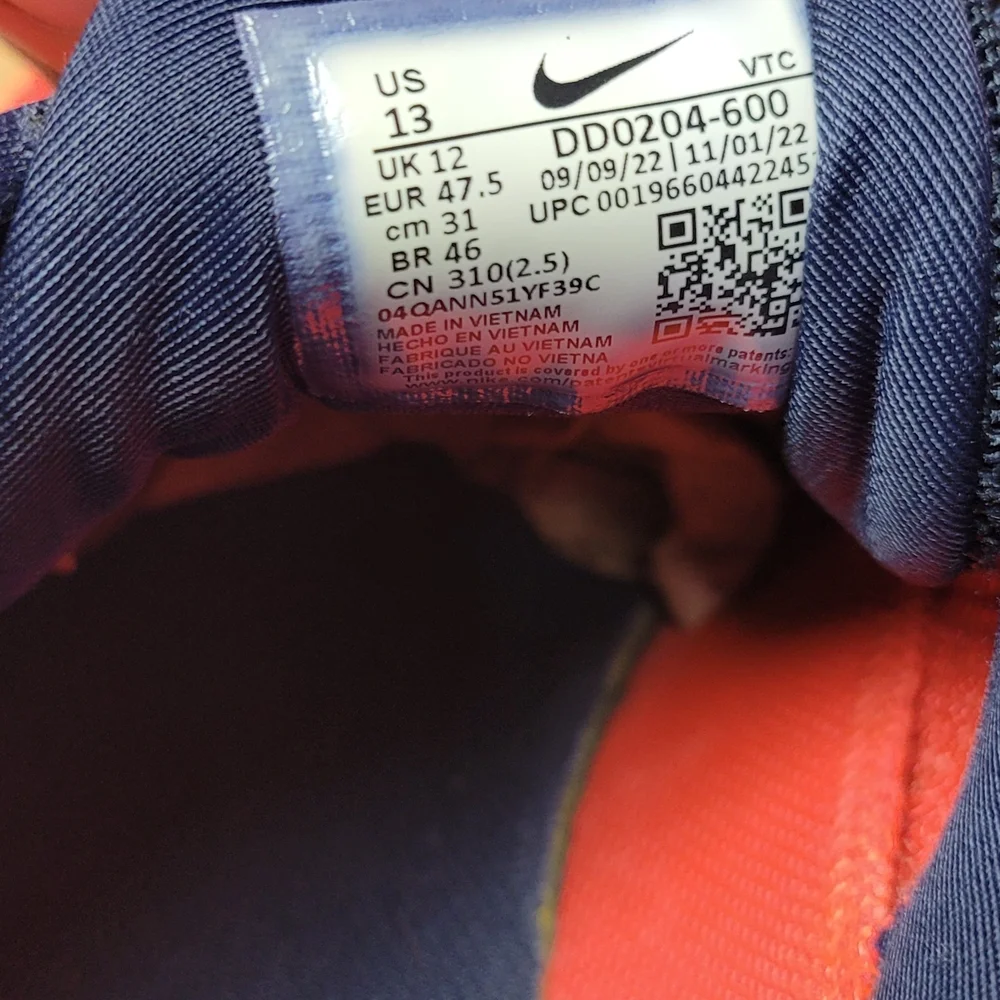 Nike Men Quest 5 Bright Crimson Obsidian DD0204 600 Size 13